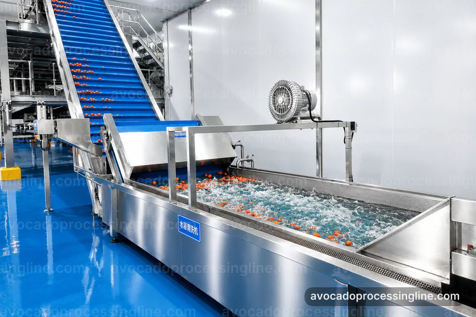 industrial avocado processing line, performance troubleshooting: flesh recovery with peel rejection section operating stage