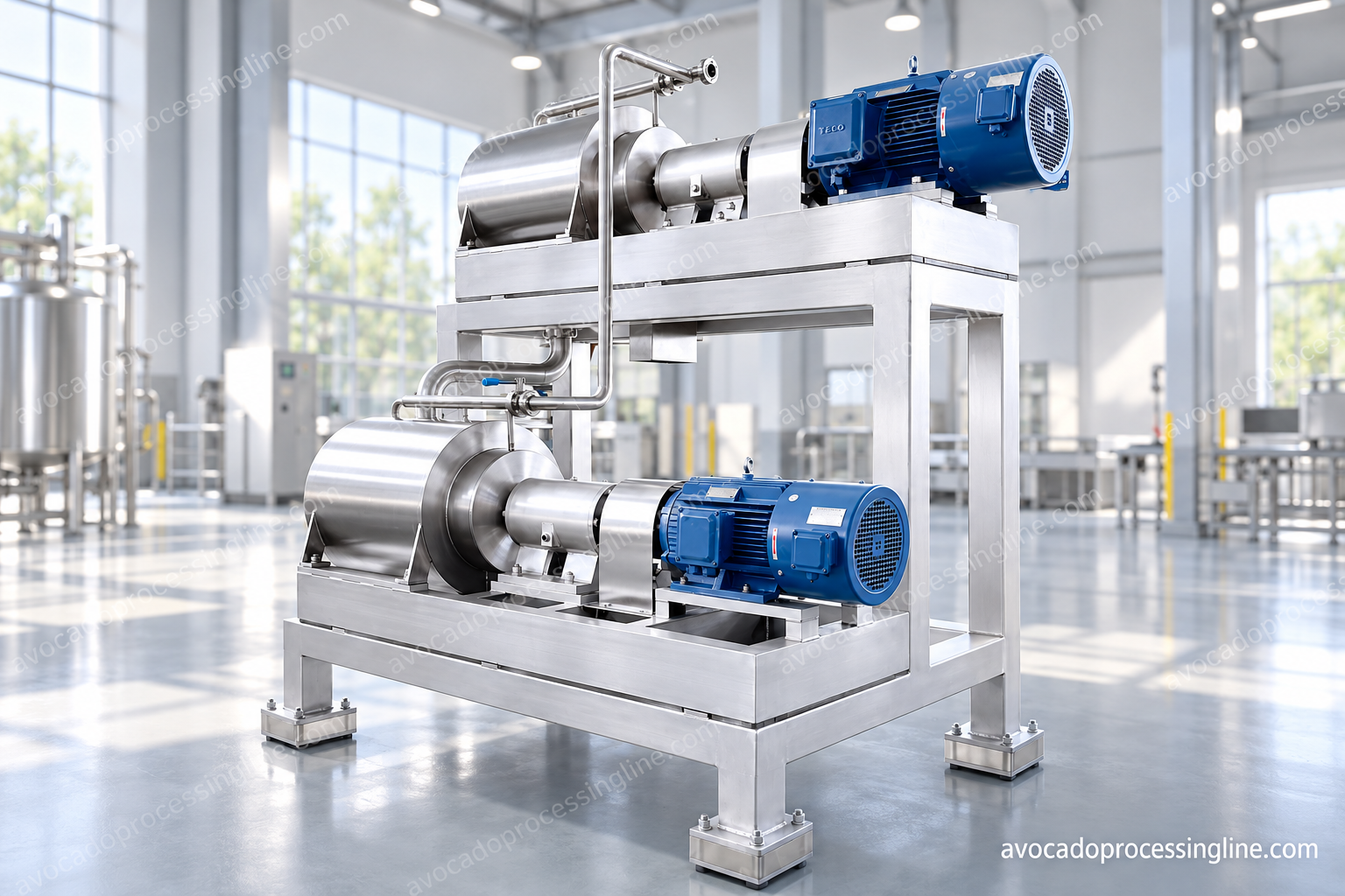 Photo-based presentation of a two-stage pulping and refining machine